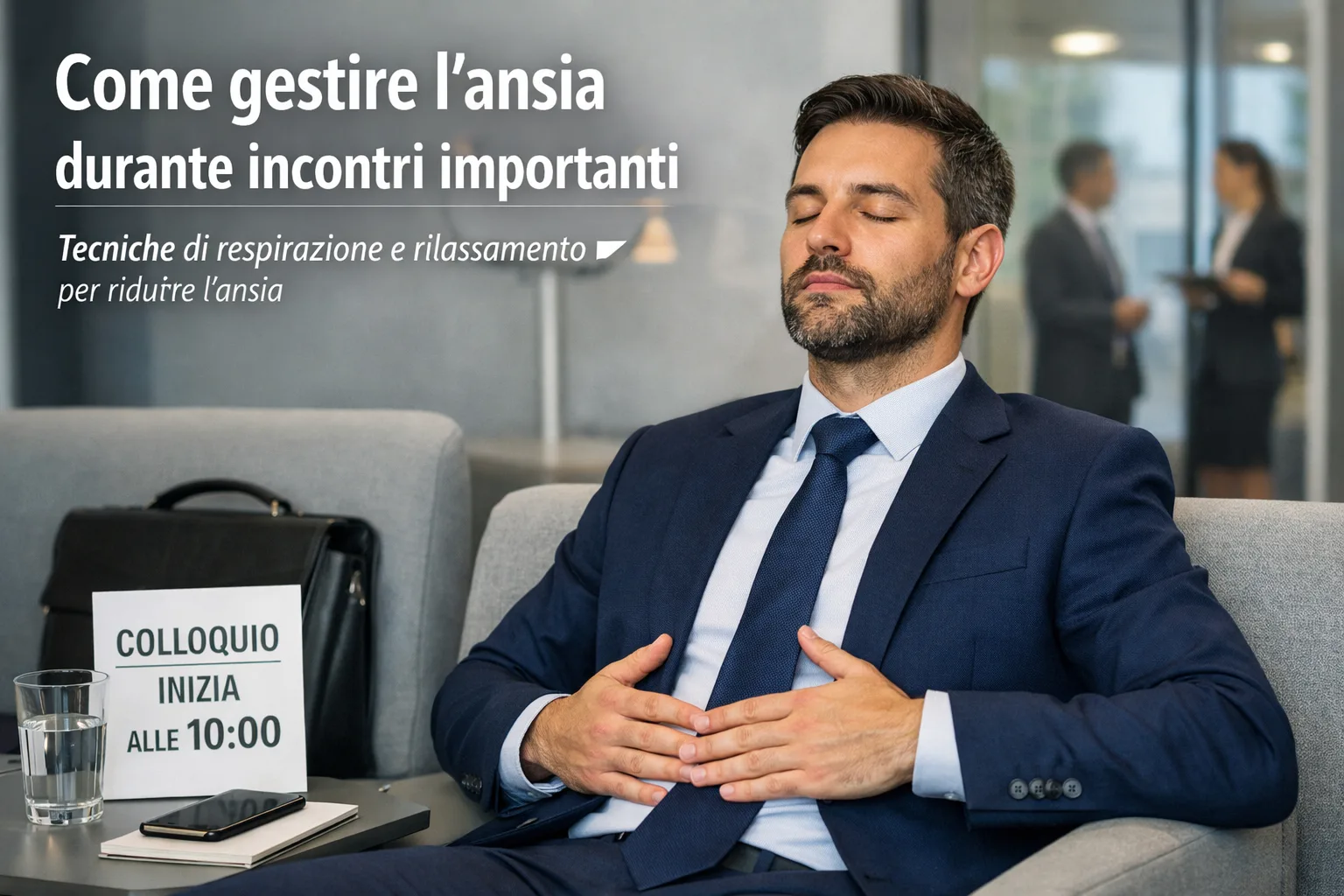 Come gestire l'ansia durante incontri importanti
