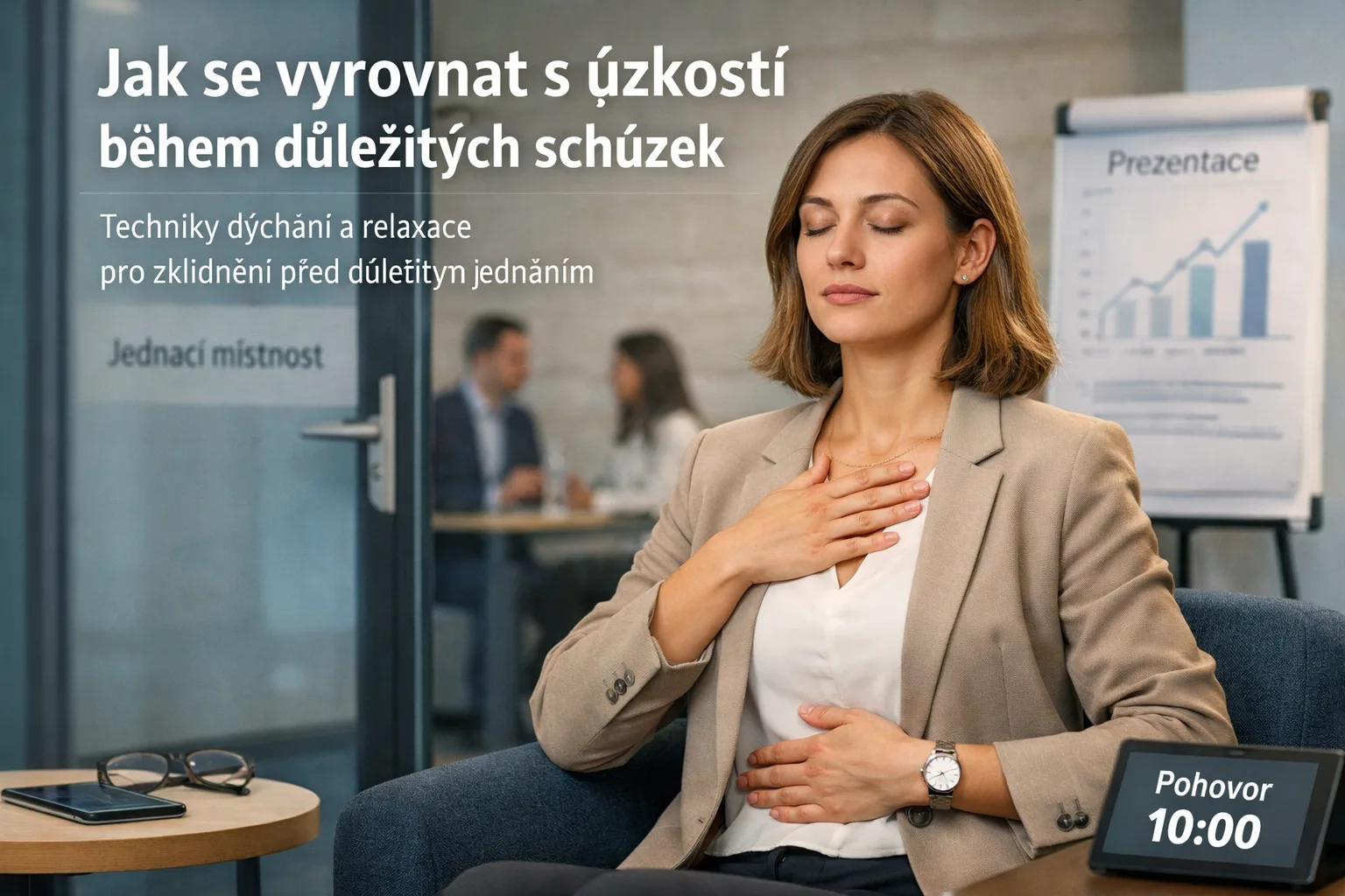 Jak se vyrovnat s úzkostí během důležitých schůzek