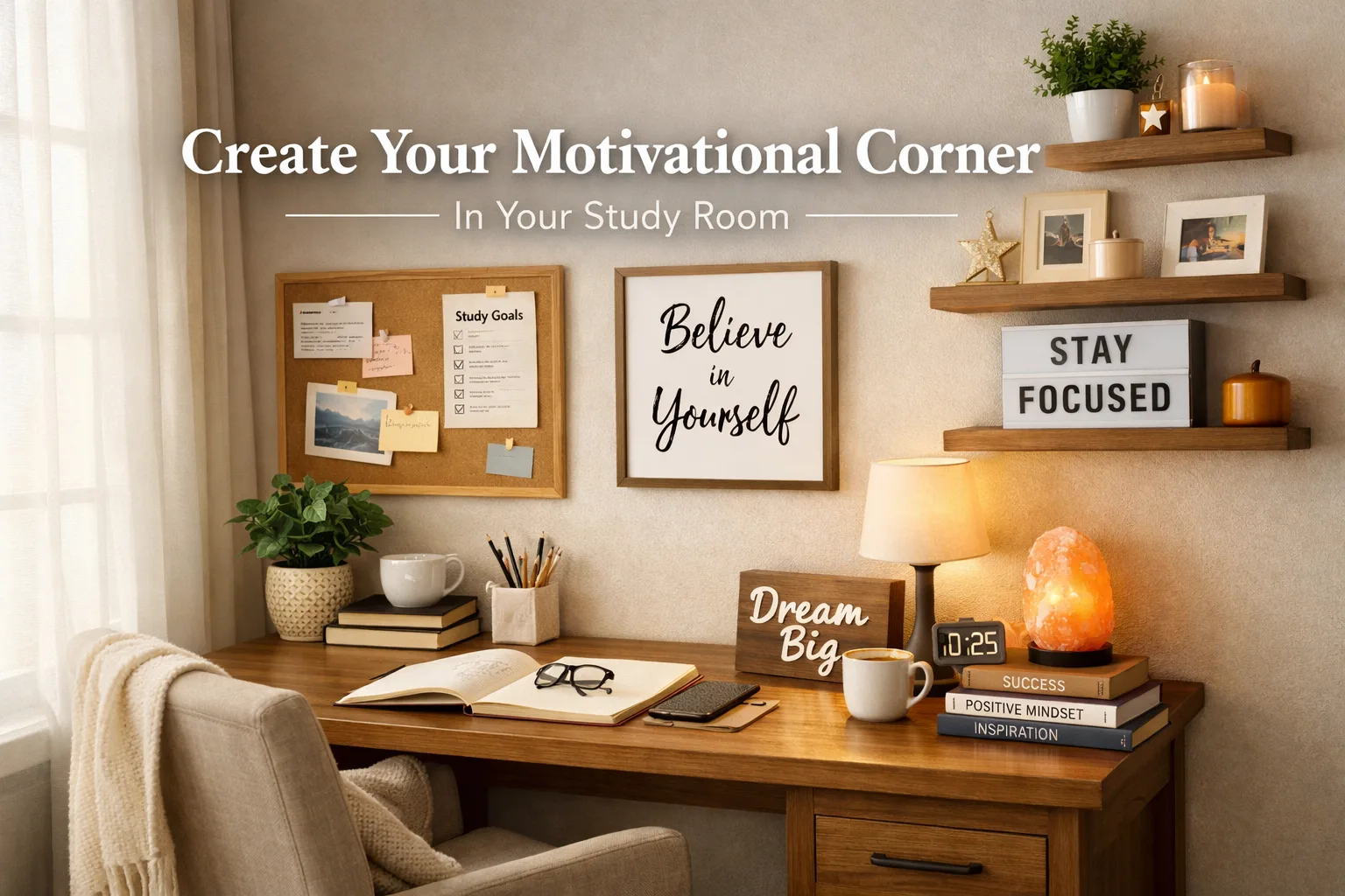 How to Create a Motivational Corner in Your Study Room