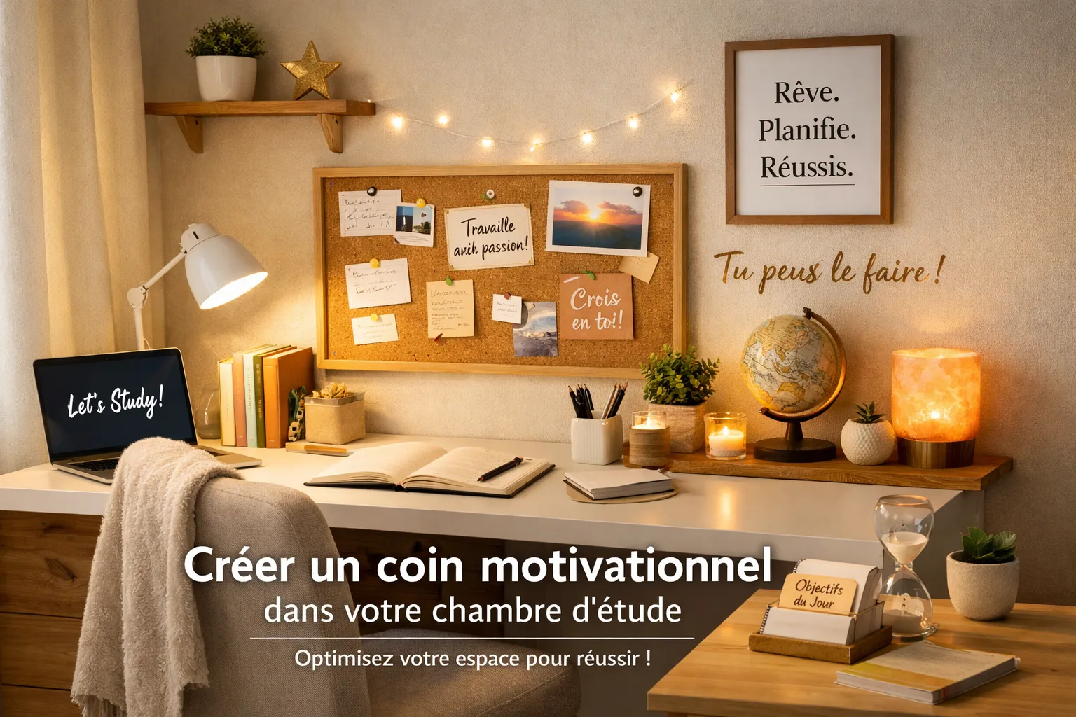 Comment créer un coin motivationnel dans votre chambre d'étude