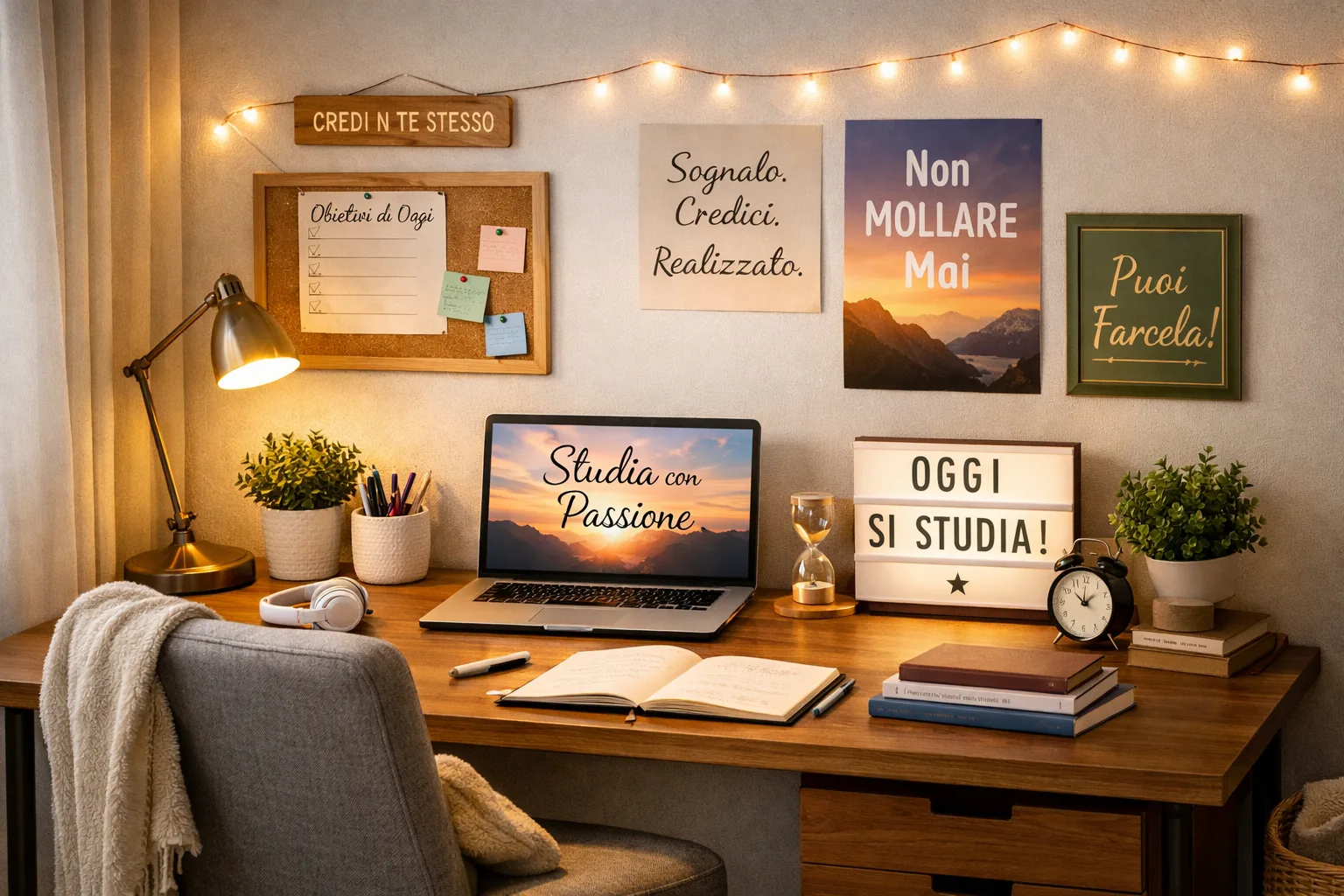 Come creare un angolo motivazionale nella tua stanza per lo studio