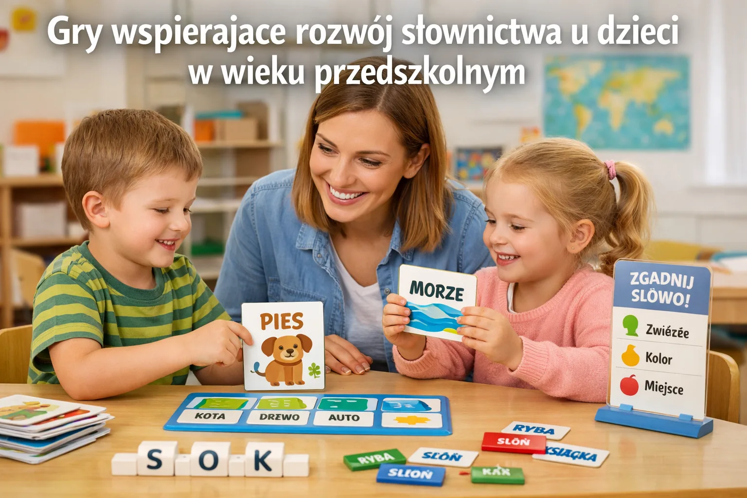 Gry wspierające rozwój słownictwa u dzieci w wieku przedszkolnym
