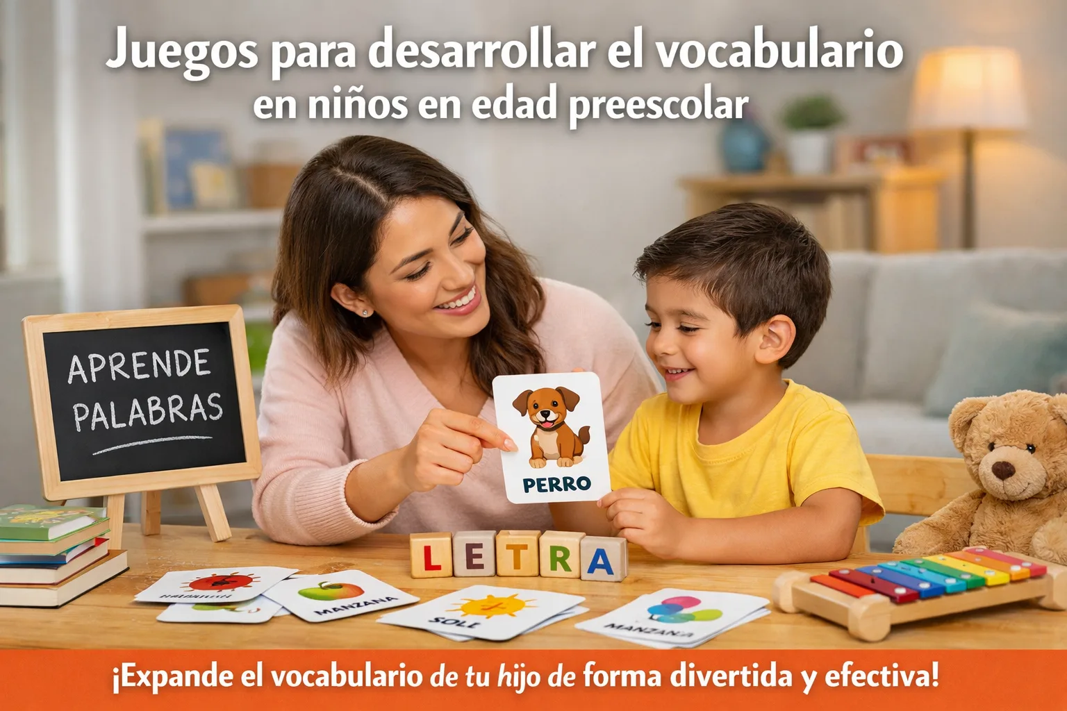 Juegos para desarrollar el vocabulario en niños en edad preescolar