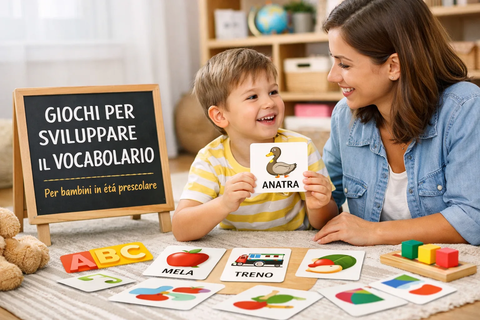 Giochi per sviluppare il vocabolario nei bambini in età prescolare