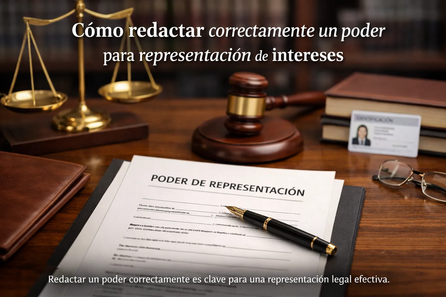 Cómo redactar correctamente un poder para representación de intereses