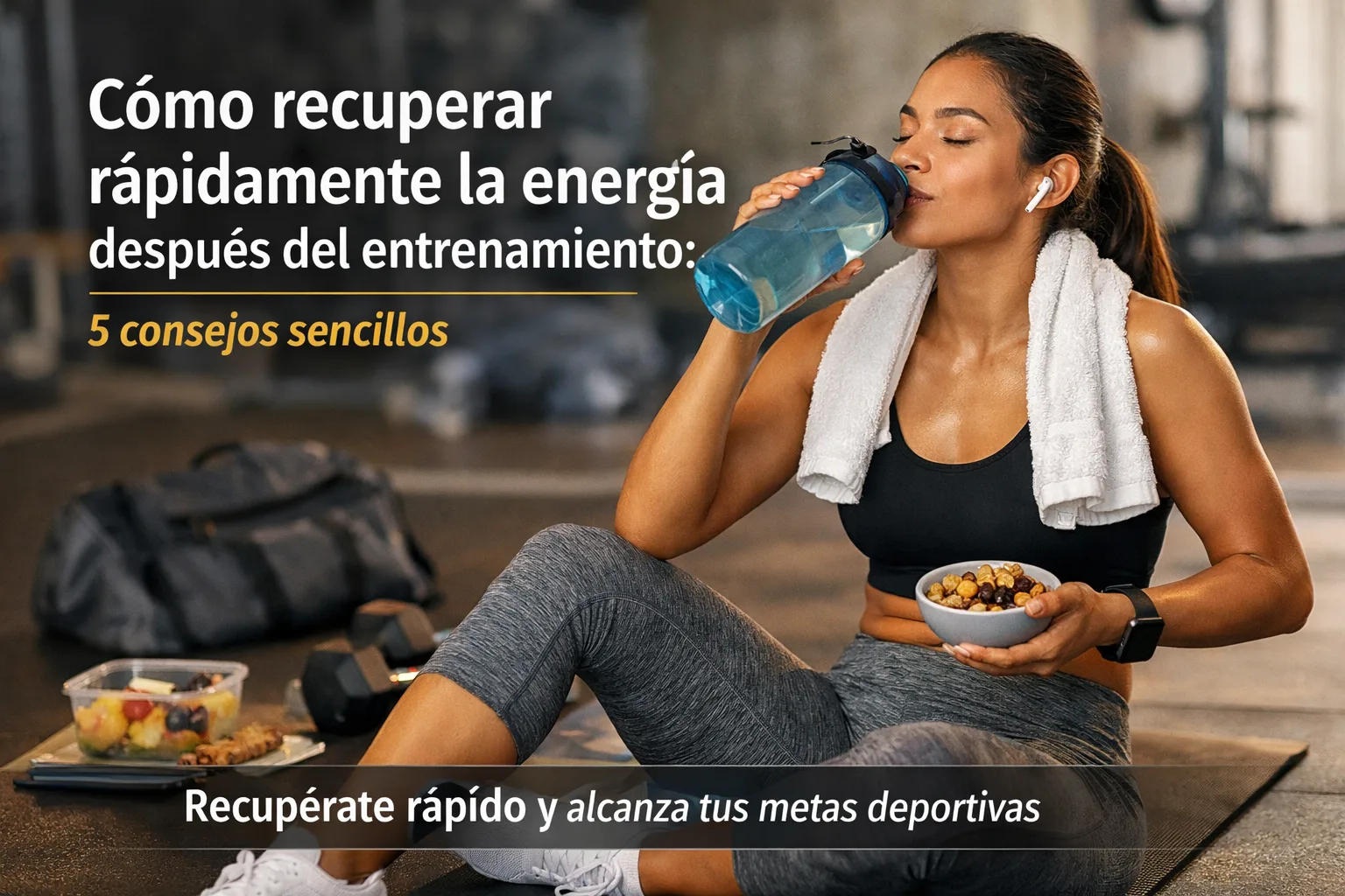 Cómo recuperar rápidamente la energía después del entrenamiento: 5 consejos sencillos