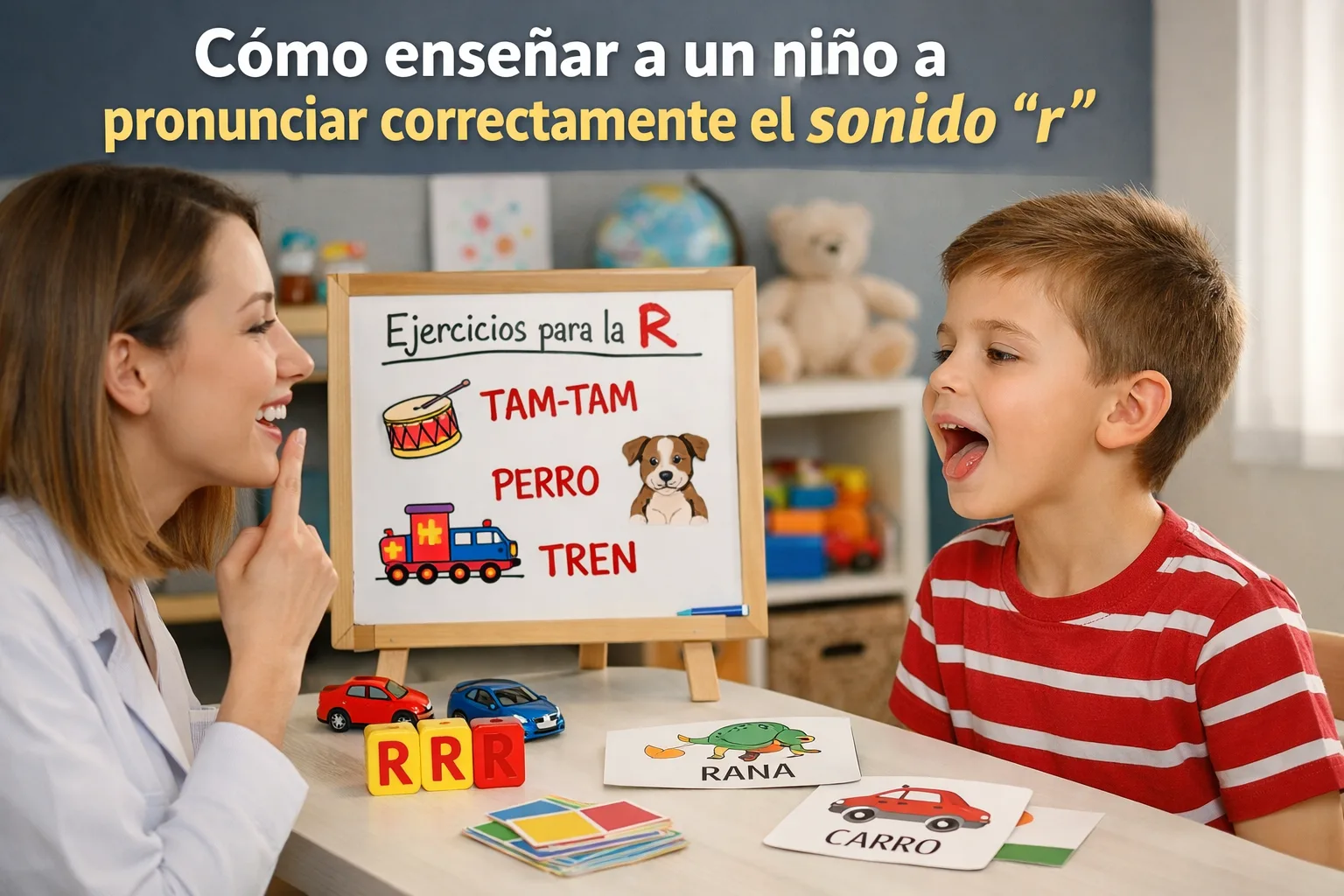 Cómo enseñar a un niño a pronunciar correctamente el sonido 'r