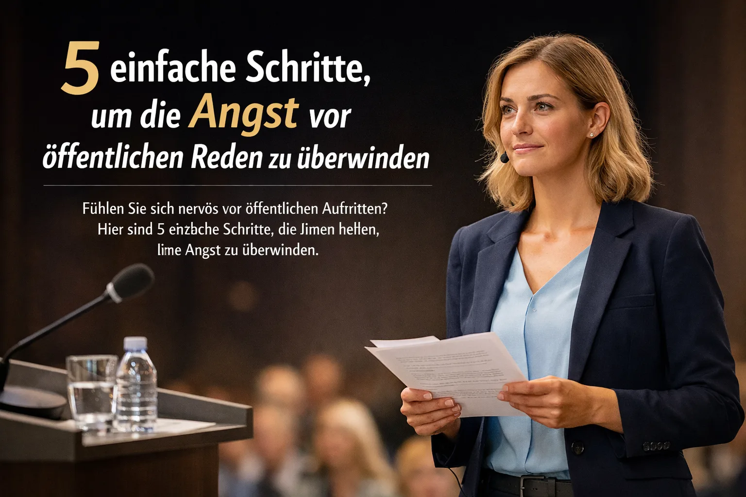 5 einfache Schritte, um die Angst vor öffentlichen Reden zu überwinden