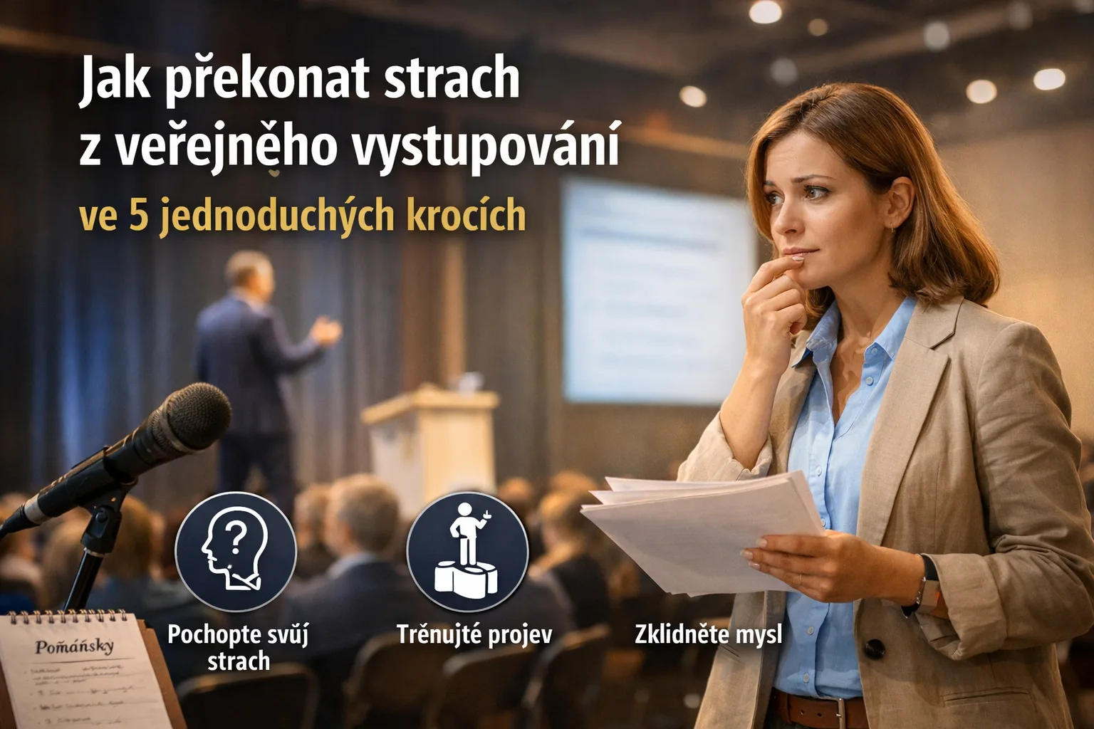Jak překonat strach z veřejného vystupování ve 5 jednoduchých krocích