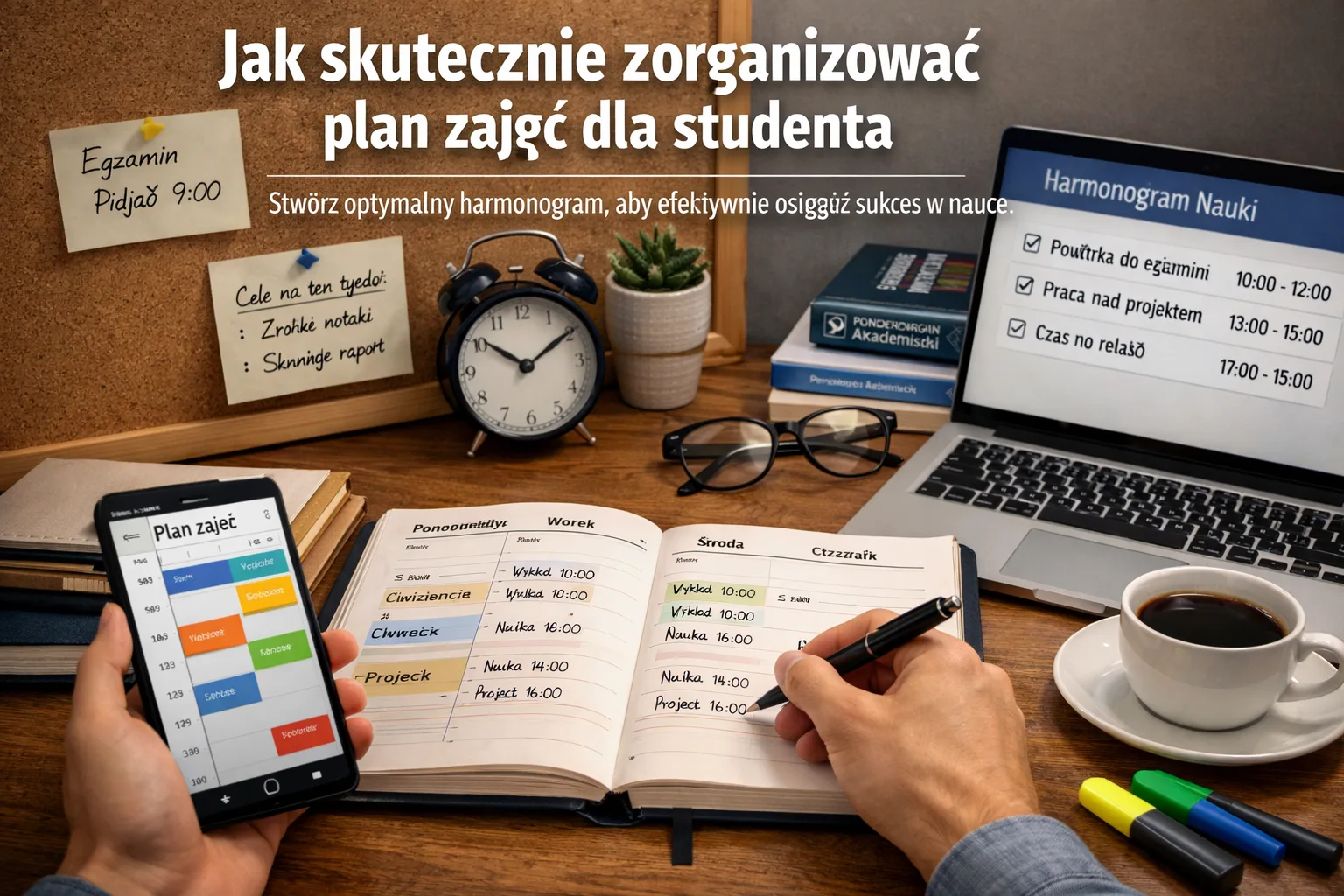 Jak skutecznie zorganizować plan zajęć dla studenta