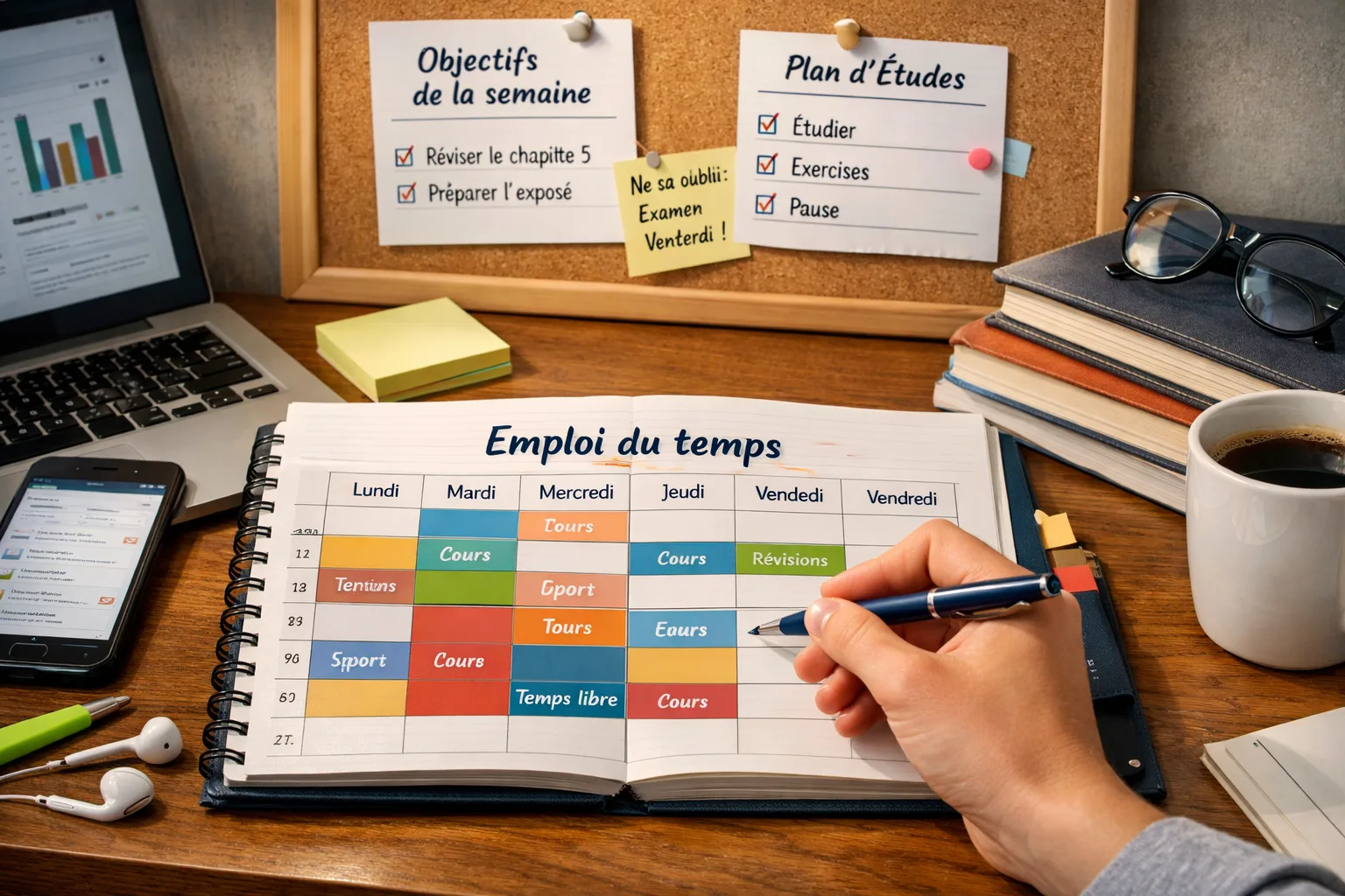 Comment organiser un emploi du temps efficace pour les étudiants
