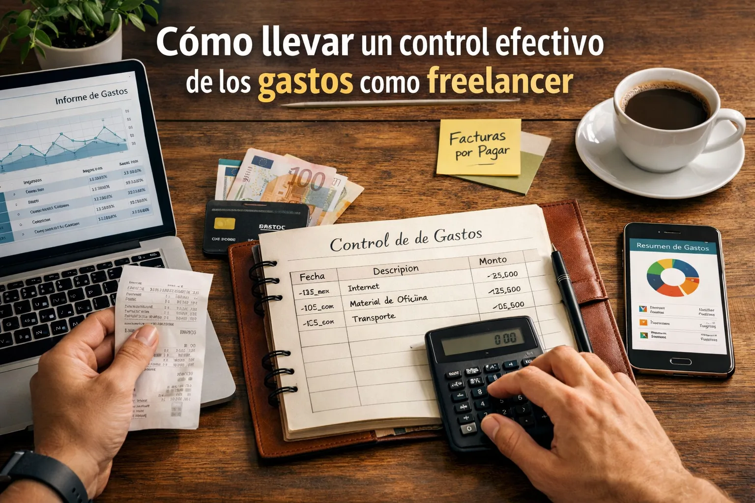Cómo llevar un control efectivo de los gastos como freelancer