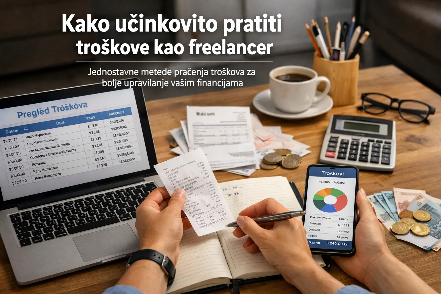 Kako učinkovito pratiti troškove kao freelancer