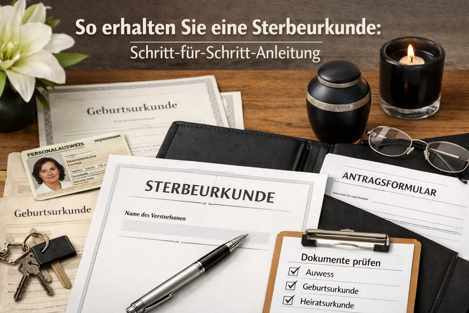 So erhalten Sie eine Sterbeurkunde: Schritt-für-Schritt-Anleitung