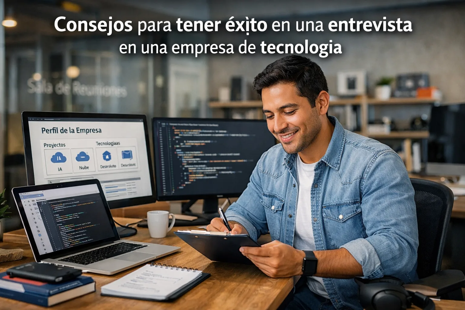 Consejos para tener éxito en una entrevista en una empresa de tecnología