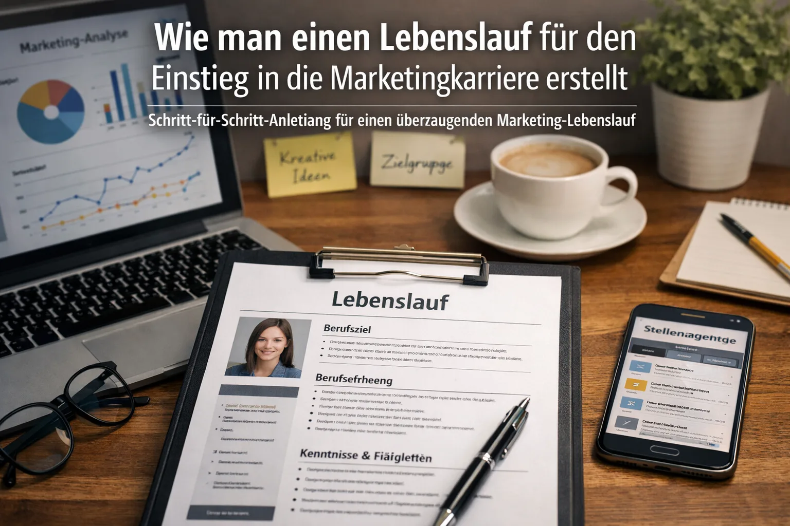 Wie man einen Lebenslauf für den Einstieg in die Marketingkarriere erstellt