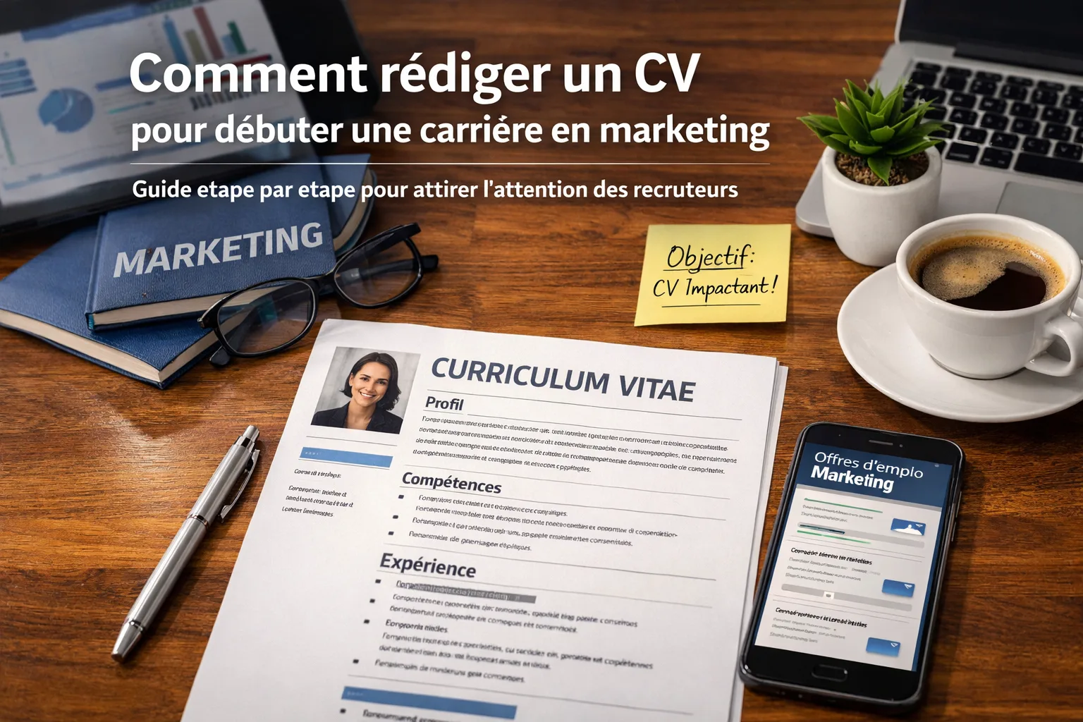 Comment rédiger un CV pour débuter une carrière en marketing