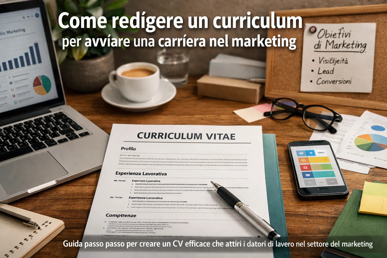 Come redigere un curriculum per avviare una carriera nel marketing