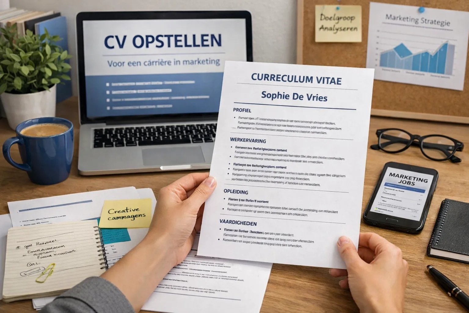 Hoe een cv op te stellen voor een carrière in marketing