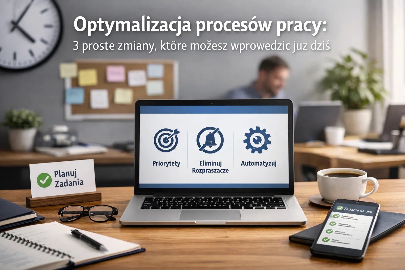 Optymalizacja procesów pracy: 3 proste zmiany, które możesz wprowadzić już dziś