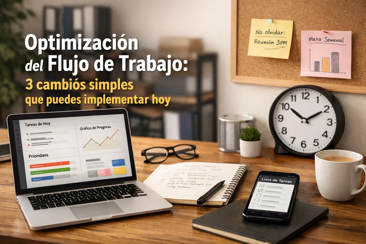 Optimización del flujo de trabajo: 3 cambios simples que puedes implementar hoy