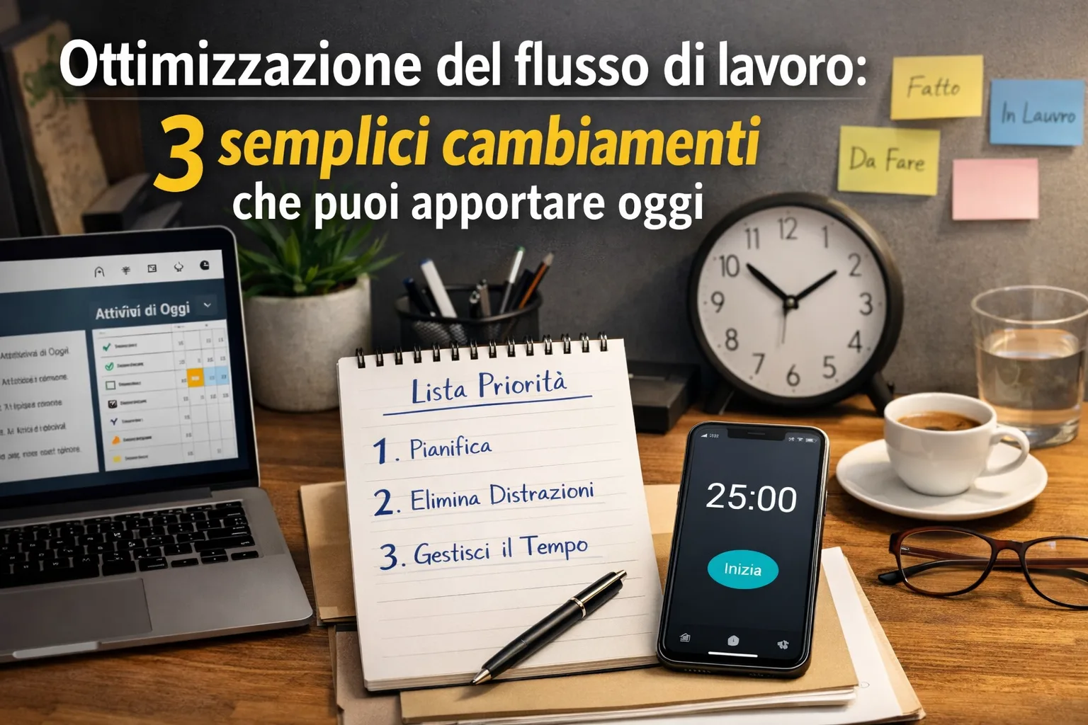 Ottimizzazione del flusso di lavoro: 3 semplici cambiamenti che puoi apportare oggi